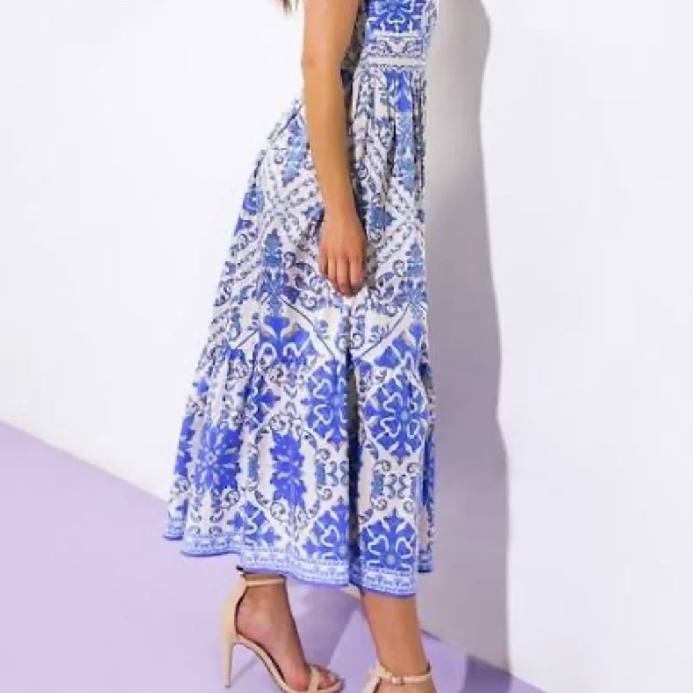 Flying Tomato Sapphire Sky Midi Dress - size M - Picture 3 of 6